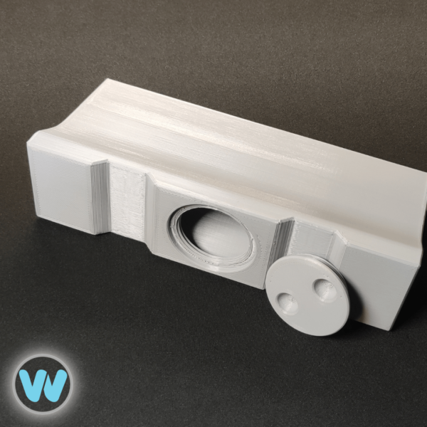 Betonwand 3D Druck grau – Bild 3