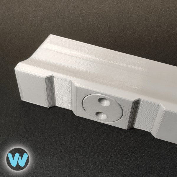 Betonwand 3D Druck grau – Bild 2
