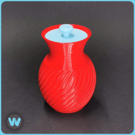 Qtip Wattestäbchen Aufbewahrung "Vase" verschließbar