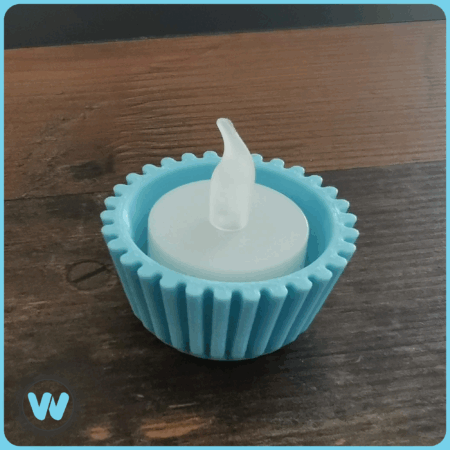 2er Set Teelicht "Cupcake"