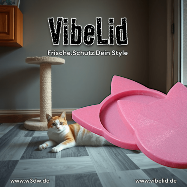 VibeLid - Kitten | Flexibler Deckel für Getränkedosen | 250ml (RedBull)