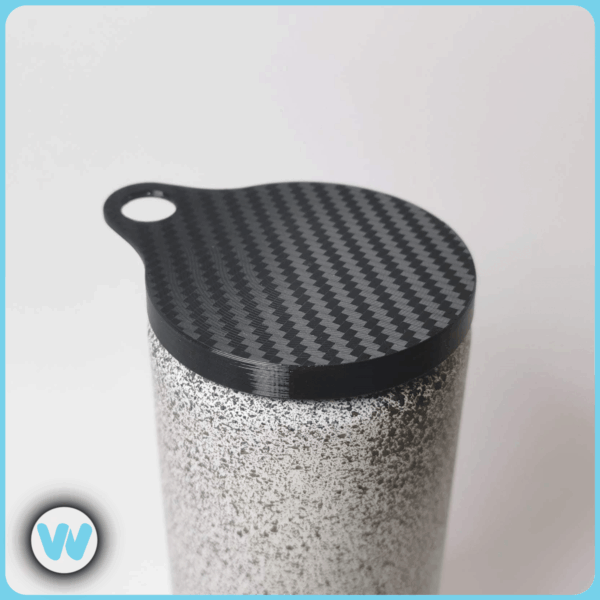 VibeLid – Carbon | Flexibler Deckel für Getränkedosen | 250ml (RedBull) – Bild 3