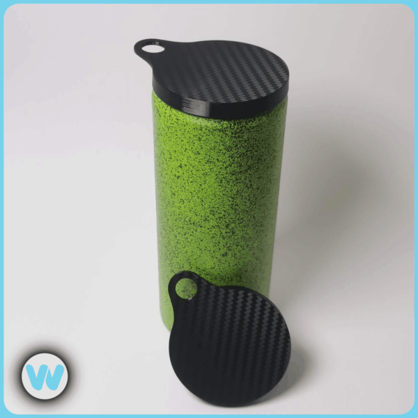 VibeLid – Carbon | Flexibler Deckel für Getränkedosen | 330ml / 500ml (nicht RedBull) – Bild 2