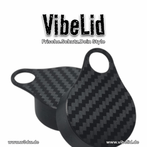 VibeLid – Carbon | Flexibler Deckel für Kronkorken-Flaschen